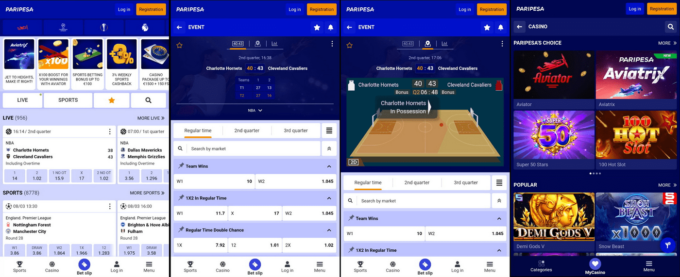 Paripesa kladjenje putem mobitela