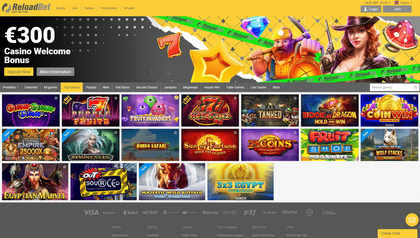 Reloadbet online casino bonus