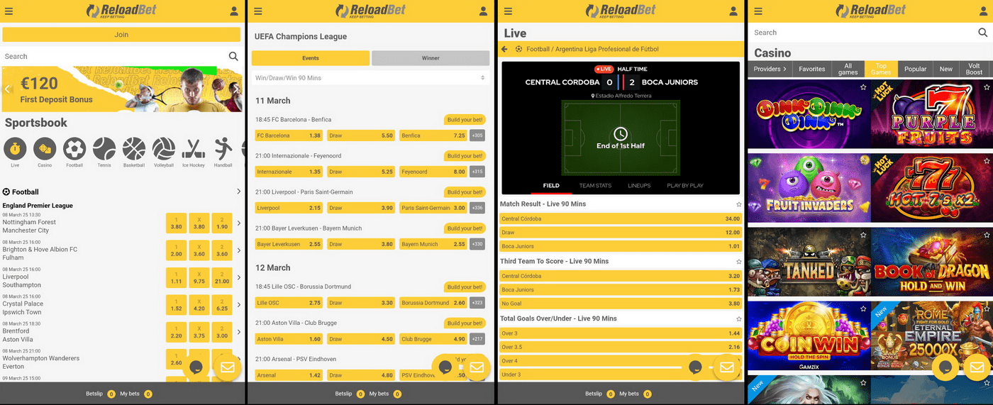Reloadbet kladjenje putem mobitela